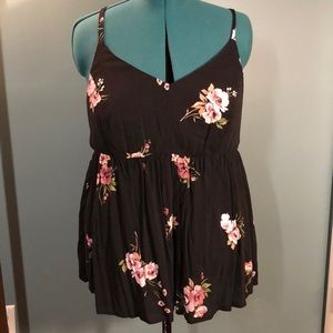 Torrid Floral Babydoll Top